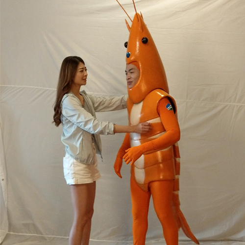 2022元家藍鑽蝦人偶裝製作 Shrimp man costume 